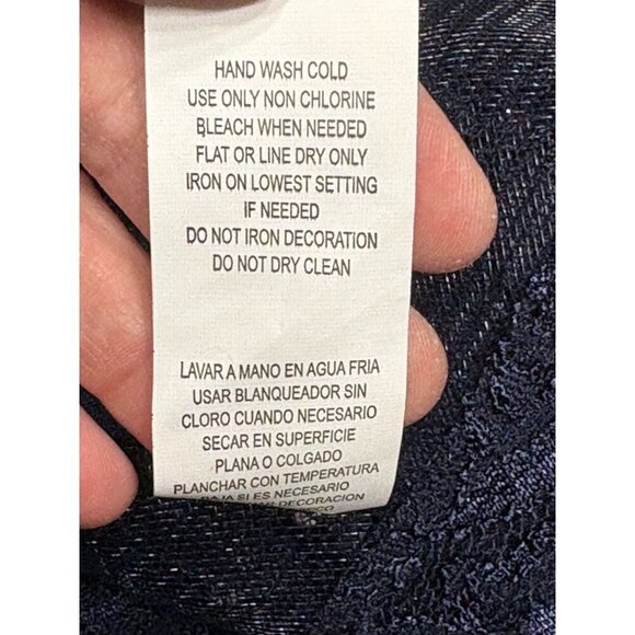 My Michelle Size 5 Sleeveless Navy Lace Sequin Gown Rhinestone Sheer Back NEW - Picture 12 of 12